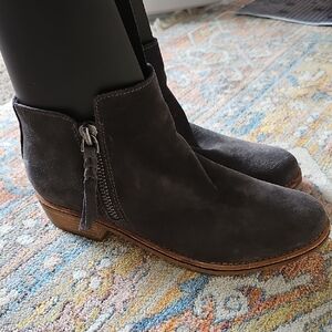 Dolce Vita Dark Suede Ankle Booties